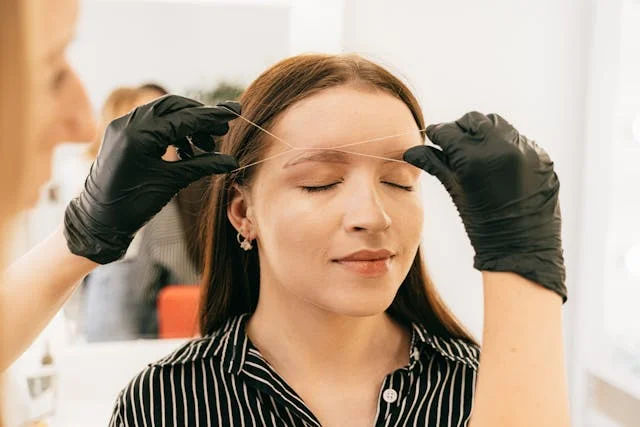 perfect eyebrow threading