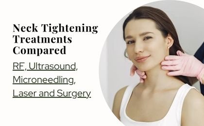 Neck Tightening Treatments Compared—RF, Ultrasound, Microneedling, Laser and Surgery